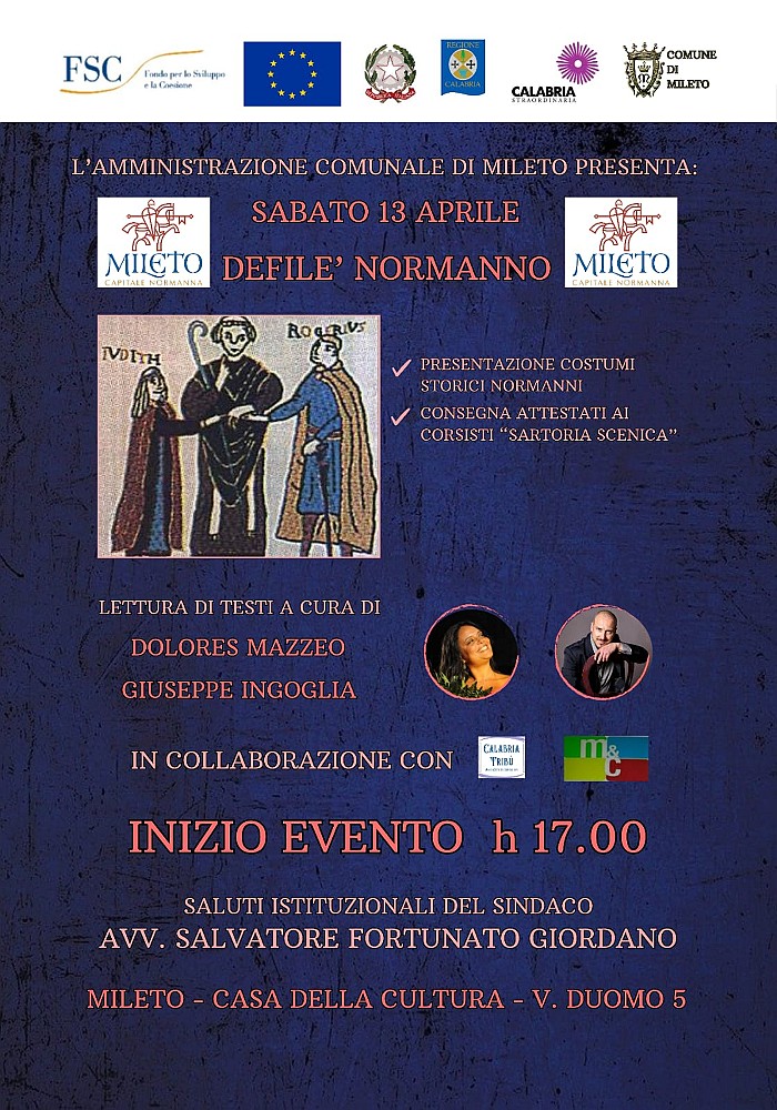 Mileto sabato 13 Aprile Defilè Normanno